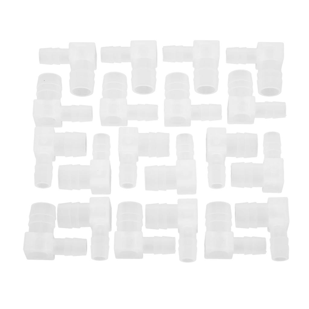 20 stk Akvarieslangeadapterfittings Profesjonell Sikker 90 Graders Albue L-kobling for Akvarium