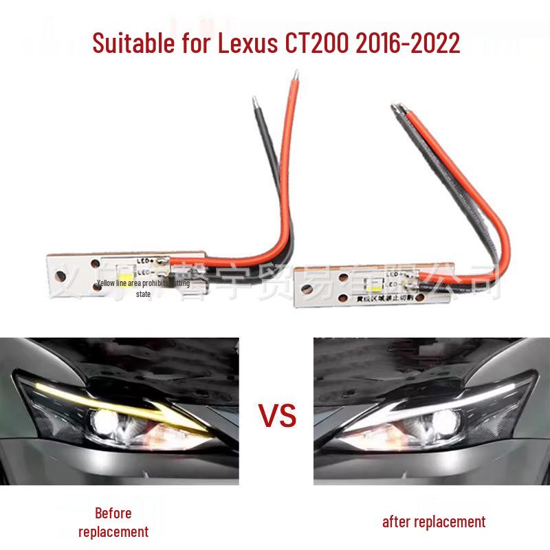 

Lexus CT200 Headlight DRL Chip Ballast Light Source Board (2016-2022) - White Left Side (2 pieces)