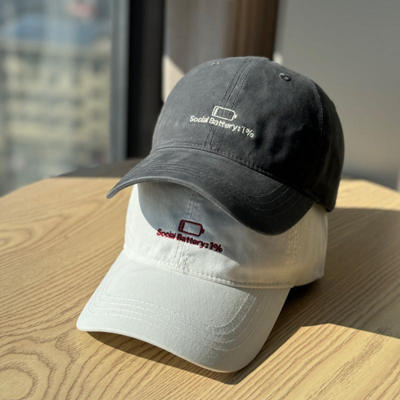 Cotton Embroidered Baseball Cap For Men Women Sunshade Sun Protection
