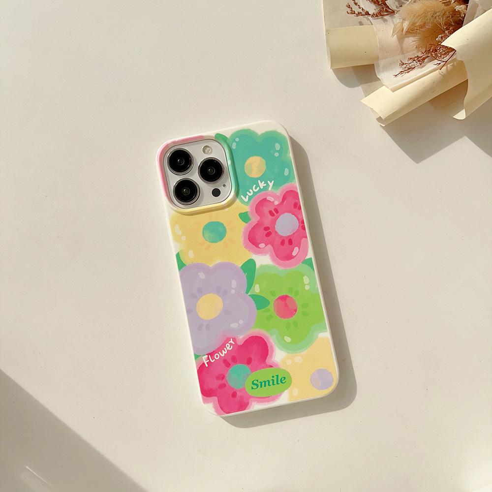 Colorful Oil Painting Flower Case for iPhone 17 iPhone 17 Pro Max