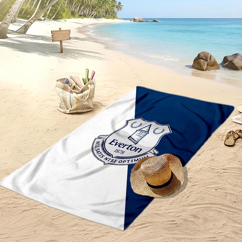 Asciugamano da Spiaggia con Stampa del Football Club Everton, Asciugamano Grande Morbido ad Asciugatura Rapida per Spiaggia Campeggio Nuoto