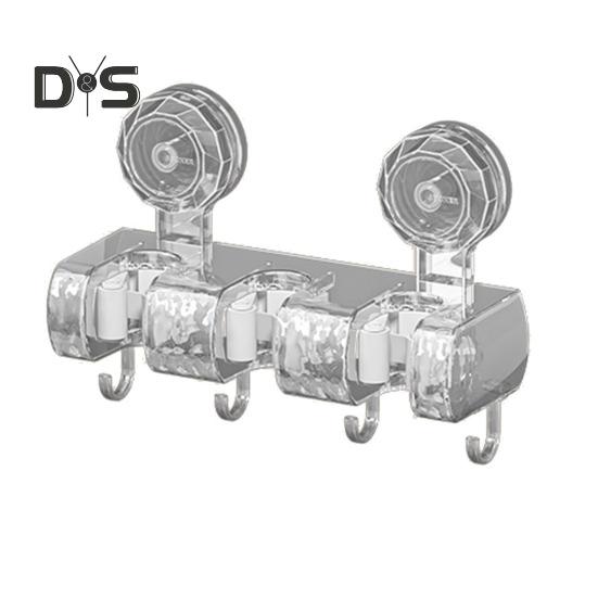 Настенный держатель для швабры прочный выдерживающий нагрузку простой монтаж нескользящая вешалка для швабры органайзер для совок для метлы 3 1098₽