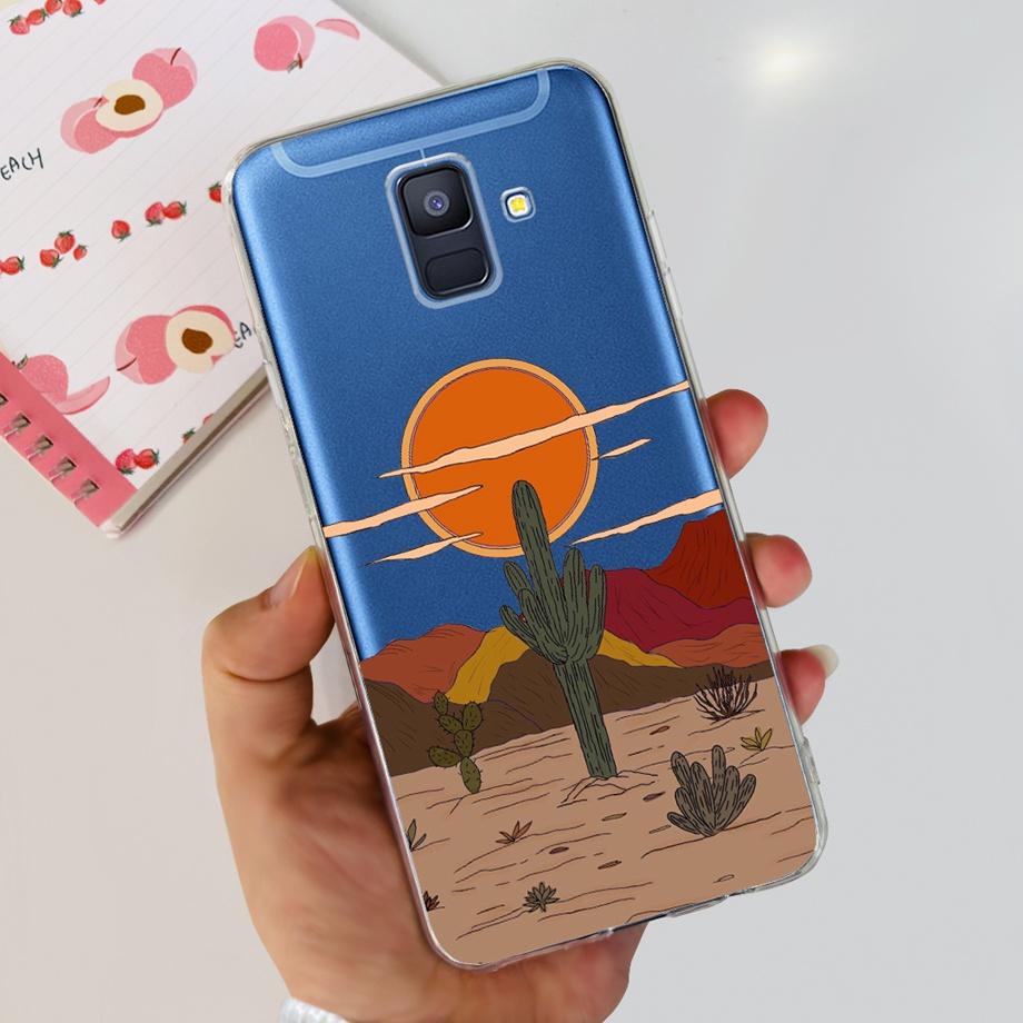 Coques For Samsung Galaxy A6 2018 phone back case SM-A600 A600F for samsung A6 plus 2018 A605 A605F A6+ Fundas protective Cover