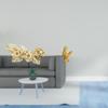 Nordic Metal Wall Art Flower Leaves Sculpture And Chicken Figurine Feng Shui Decor Statue for Dining