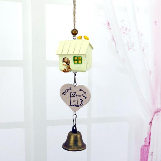 Wind Chimes Attractive Pleasant Voice Decorative Bird House Cage Wind-bell Home Pendant Ornament for Balcony