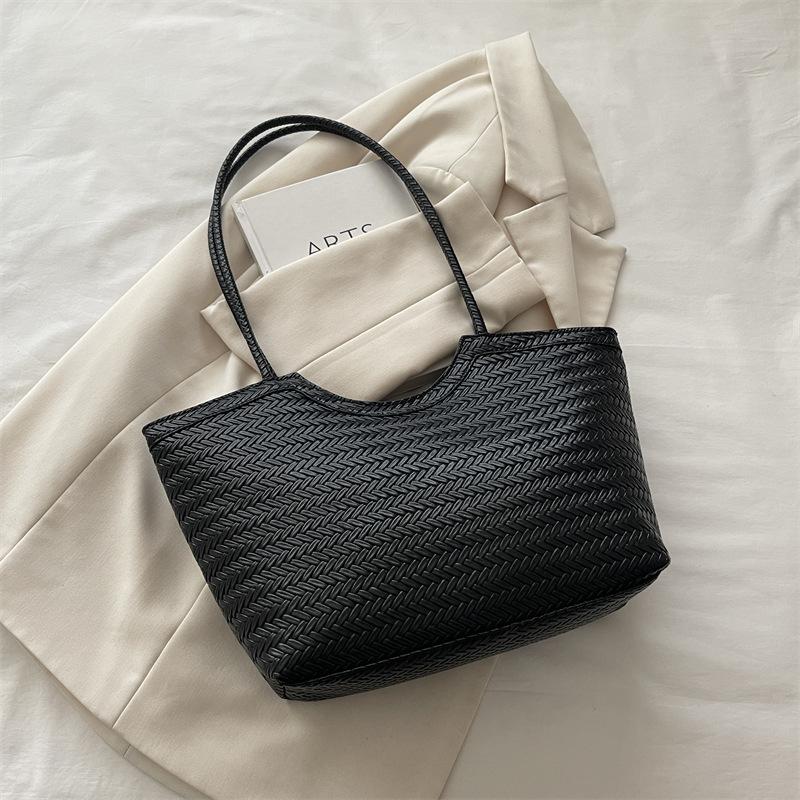 Torba dużej pojemności - Stylowa, na jedno ramię, modna, codzienna, vintage, rekreacyjna torba typu tote