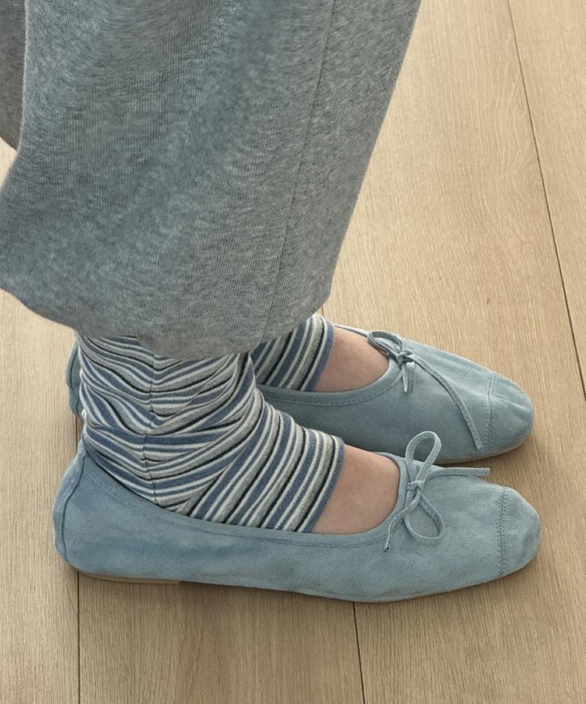 RONRON Leg Warmer Layered Sweat Pants Gray
