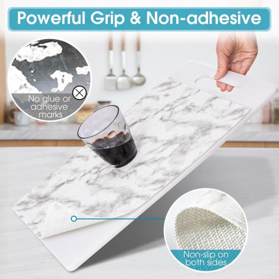 1 role 30/45CMx300CM Vložka do skříněk Vodotěsná PVC Vložka do zásuvek a polic Odolná proti prachu Řezatelná Protiskluzová Podložka do kuchyňské skříně