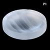 1Pc Selenite  Bowl Plate Rough Carved Quartz  Grid Fengshui Quartz Mineral Chakra For Home Decor Healing Gift