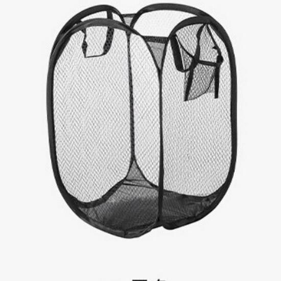 

Складная сетчатая корзина для белья: Удобное и компактное хранение грязной одежды для ванной комнаты и дома.