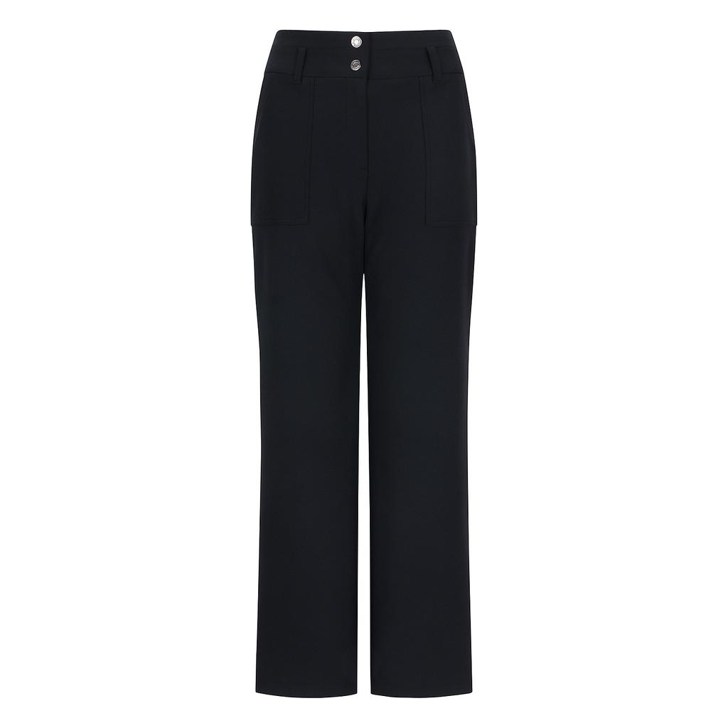 MARTINE GOLF Pocket Semi Wide Pants_Black