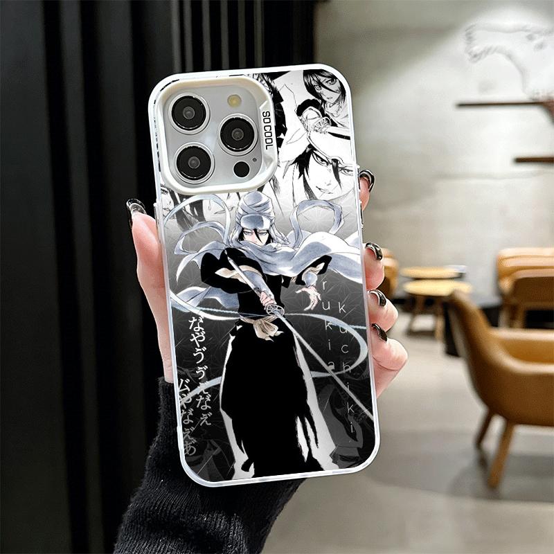 

Bleach Kuchiki Rukia Soft Phone Case for iPhone 15 16 17 Pro Max 17Air 16E 14 Plus 13 12 Mini Shockproof Cover Back Shell iPhone 12 Pro