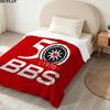 1PC Bbs Patterned Flannel Blanket Suitable For All Seasons For Home Decor Warmth And Comfort Gifts Holiday Present