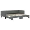 VidaXL Daybed with Pull-out Bed Dark Grey 90x200 Cm Fabric 3196579
