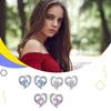 1 Pair Rhinestone Women Earrings Portable Wedding Girls Simple Design Sweet Stud Earring Ladies Ear Jewelry Gift