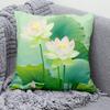 Car Living Room Sofa Cushion Cover Luxury Home Decoration Pillow Cover Chinese Style Lotus Koi Pattern
