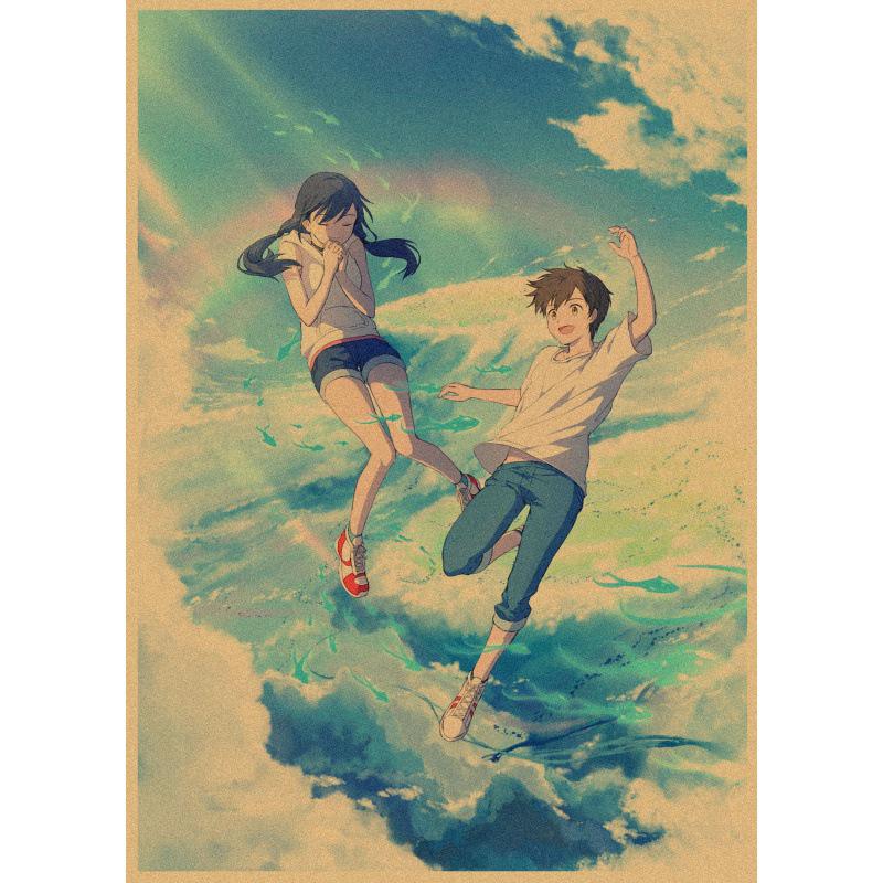 Large Decorative Weathering with You Anime Retro Kraft Poster Wall Art