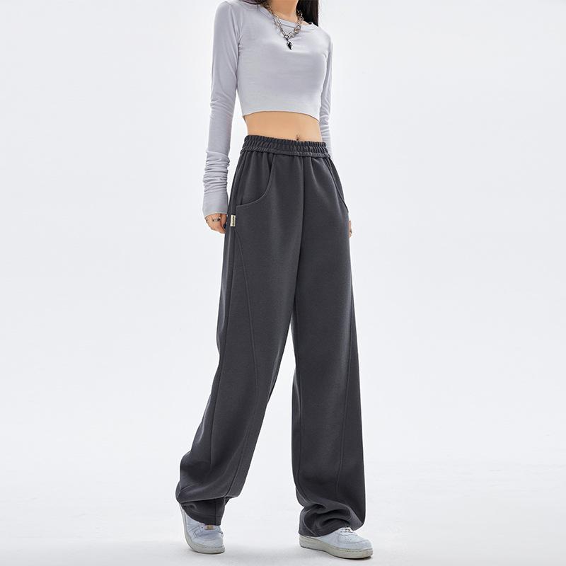 Narrow Version Wide-leg Pants Drape Children's Spring and Autumn Banana Pants Show Thinness Casual Sweatpants Women's Pants High Waist Show Thinness