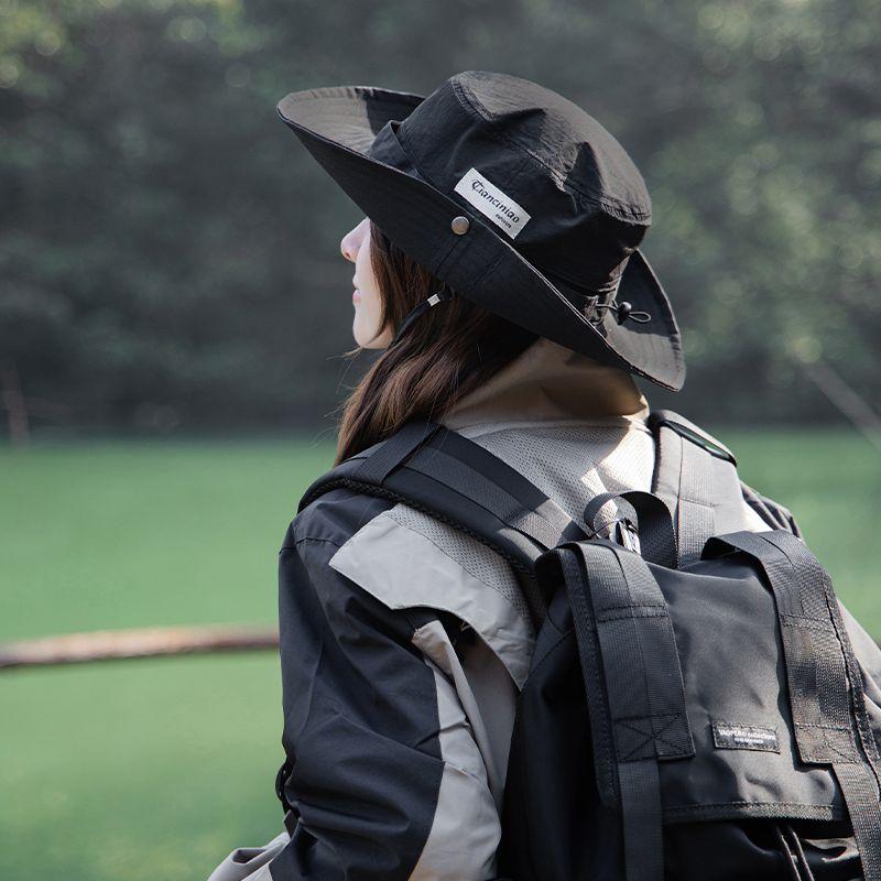 Chapeau Bob Cordon de Serrage Extérieur Protection Solaire Imperméable Sports Séchage Rapide Alpinisme Été Chapeau de Soleil