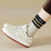 Yazon Winter Extra Thick Warm Socks for Indoor Room Brushed Sizes Set Women's Warm, Cotton-Wool Socks, Triple-Layered Use, Socks, Lining, 22-25cm,