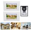 Sonerie video 2 buc Ecran TFT de 7 inchi Monitor cu apel hands-free Viziune nocturnă Cameră de exterior Sistem video Interfon