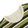 Vans SS25 Comfortable Striped Round Neck Short Sleeve T-Shirt Unisex Tops Green VN000NJFEFI