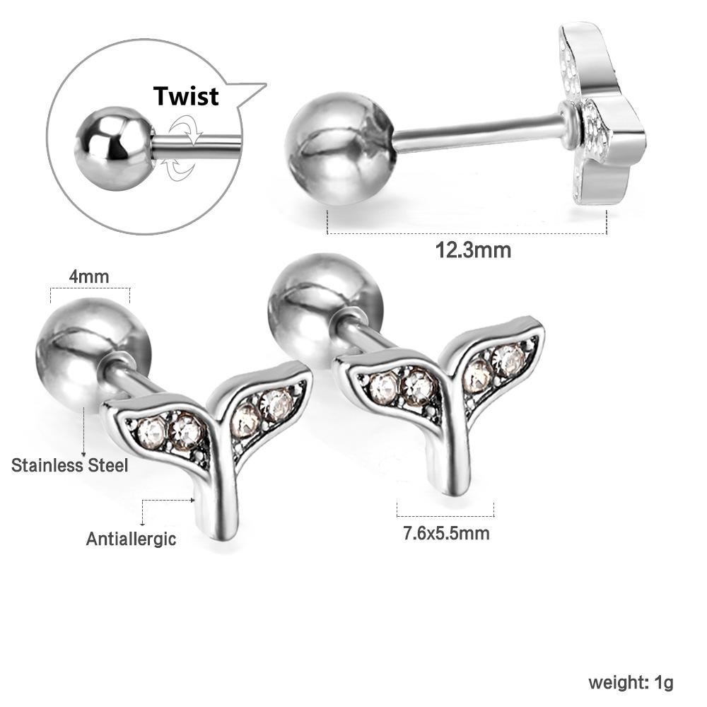 2026 European and American Love Stud Earrings, Fashionable Niche High-end Simple and Versatile Earrings