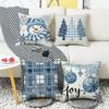 Cartoon New Winter Series Pillowcase Nordic Simple Snowman Sofa Living Room Bedroom Pillowcase