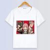 SPY×FAMILY Anime Short Sleeve Digital Print White Summer Top, Plus Size Couple Cute Cartoon T-Shirt, Harajuku Style Outerwear