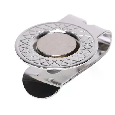 Alloy Golf Marker with Ball Mark And Hat Clip Magnet - Golf Accessories