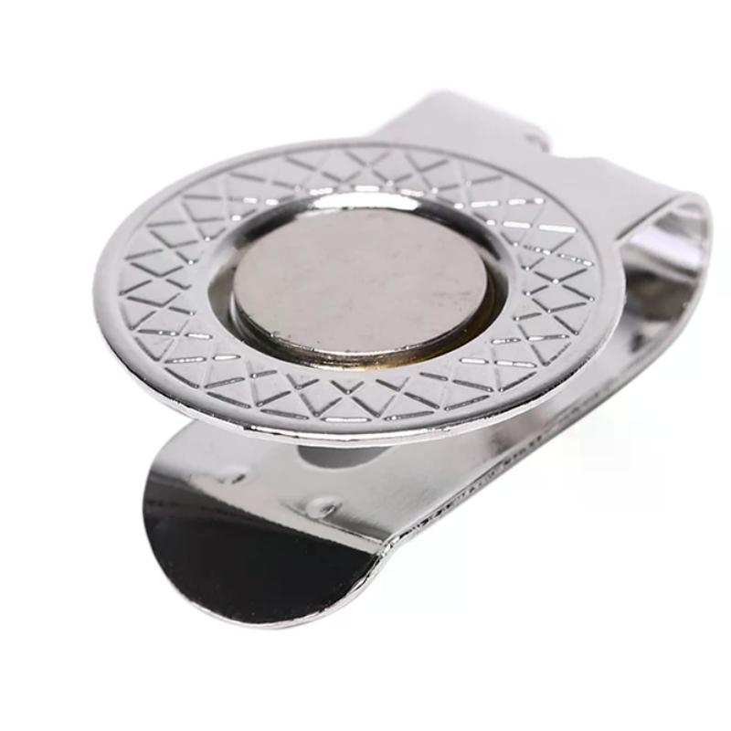 Alloy Golf Marker with Ball Mark And Hat Clip Magnet - Golf Accessories