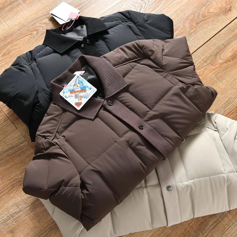 Mens Puffer Down Jacket Thick Warm Hooded Winter Coat Casual Streetwear