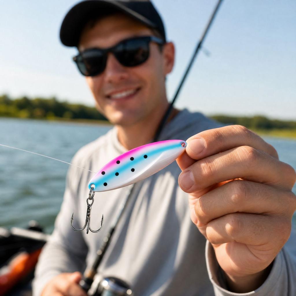 with Treble Hooks for Fishing, Long Artificial
