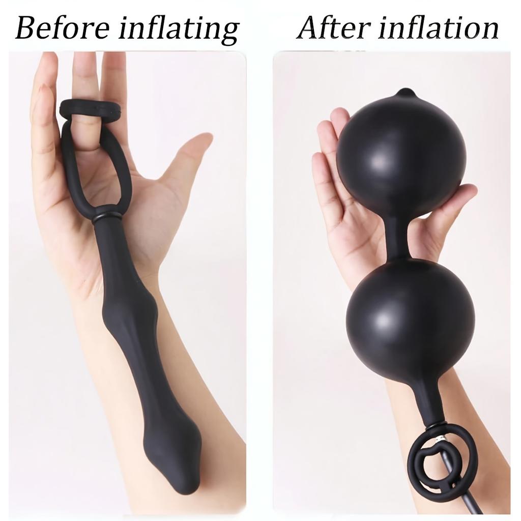 Inflatable Built-in Anal Beads Inflatable Anus Plugs Large Butt Plugs Stimulating Toys Female/Male Masturbators Prostate Massagers Large Anus Toys