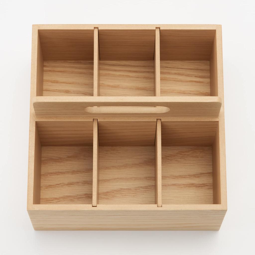 MUJI Wooden Tool Box Width X Depth X Height 44310236 Approx. 16.8 16.8 12.6