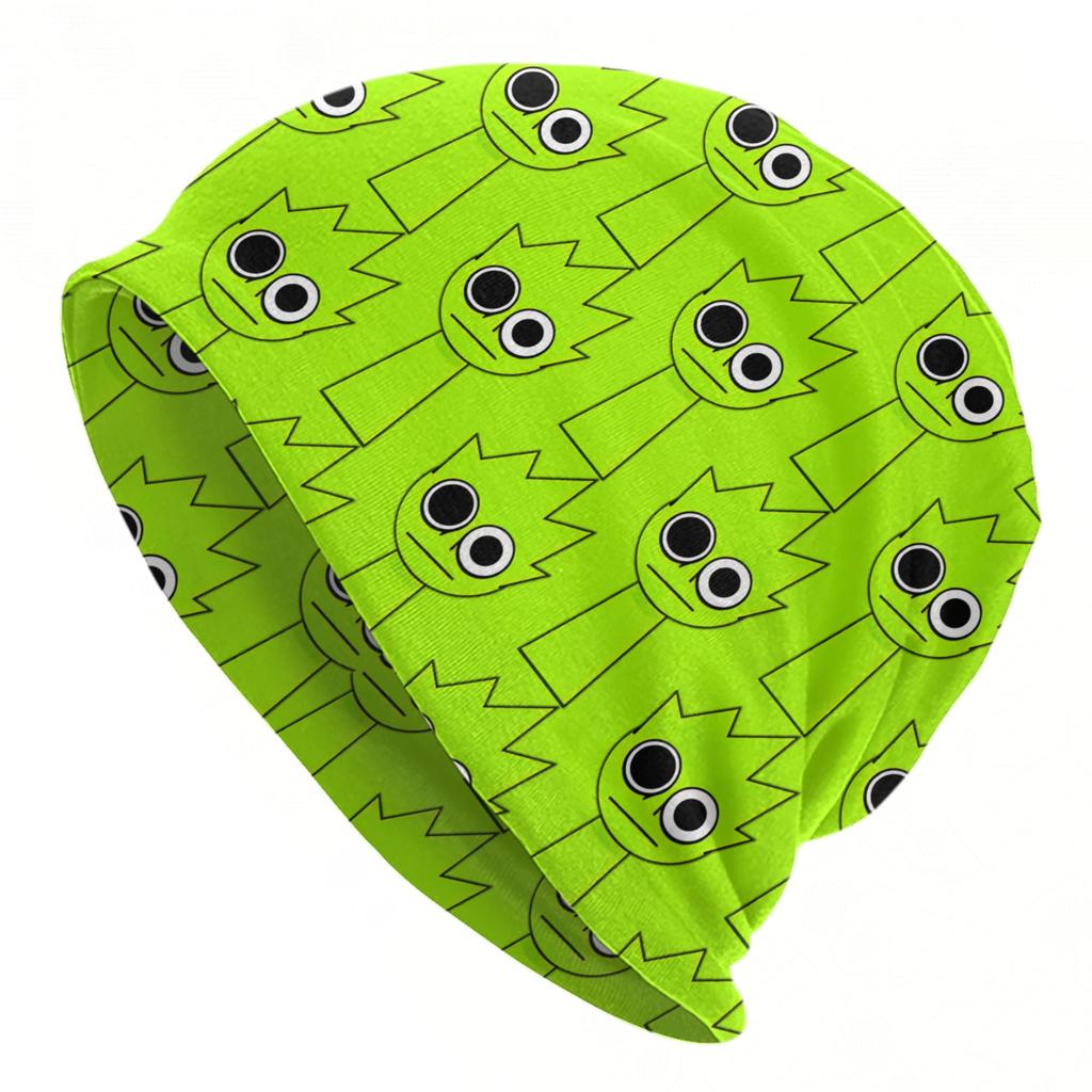 Sprunki Cartoon Anime Caps  Hip Hop Adult Street Skullies Beanies Hat Spring Warm Head Wrap Bonnet Hats