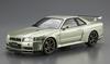 Aoshima Bunka Kyozai (AOSHIMA) Das Modellauto Nr.. 134 1/24 Nissan BNR34 Skyline GT-R V-spec II Nur. '02 Kunststoff Vorgefärbter Kunststoffmodellbausatz