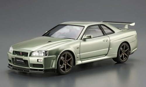 Aoshima Bunka Kyozai (AOSHIMA) Das Modellauto Nr.. 134 1/24 Nissan BNR34 Skyline GT-R V-spec II Nur. '02 Kunststoff Vorgefärbter Kunststoffmodellbausatz