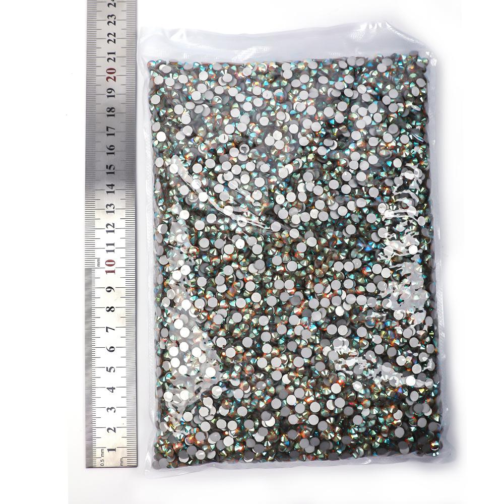 Weichen Big Bag Flat Bottom Diamond Color Plated Crystal Diamond Decorative Rhinestone Diy Nail Art Glass Jewelry Accessories