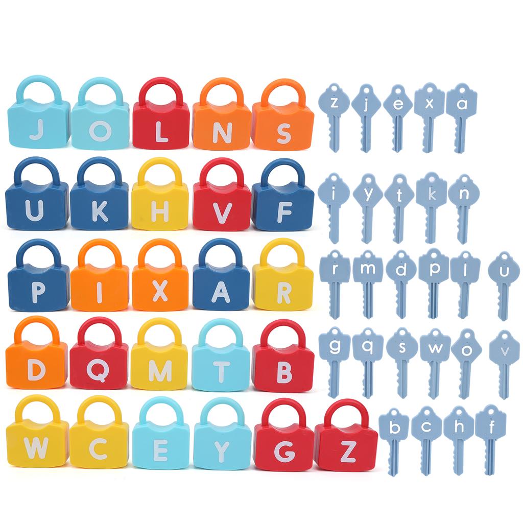 Letter Number Unlocking Educational Toys Words Puzzle Learning Teaching Sensory ToysLock