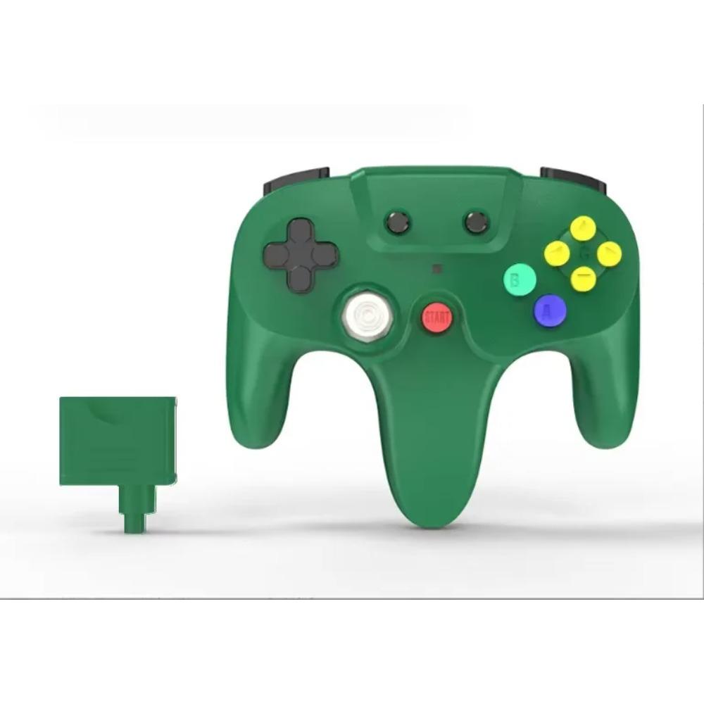 2.4GHz Wireless Controller for N64 Gamepad for N64 Console Built-in Vibration Motor & Turbo Function N64 Joystick