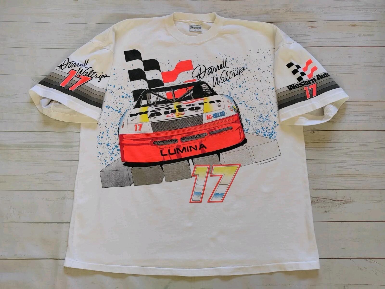 NASCAR Vintage 90s Darrell Waltrip Men s Motorsport Racing USA Size 2XL Unisex T-Shirt S