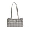 Large-capacity commuter bag women's shoulder bag summer versatile new casual plaid underarm bag tote bag