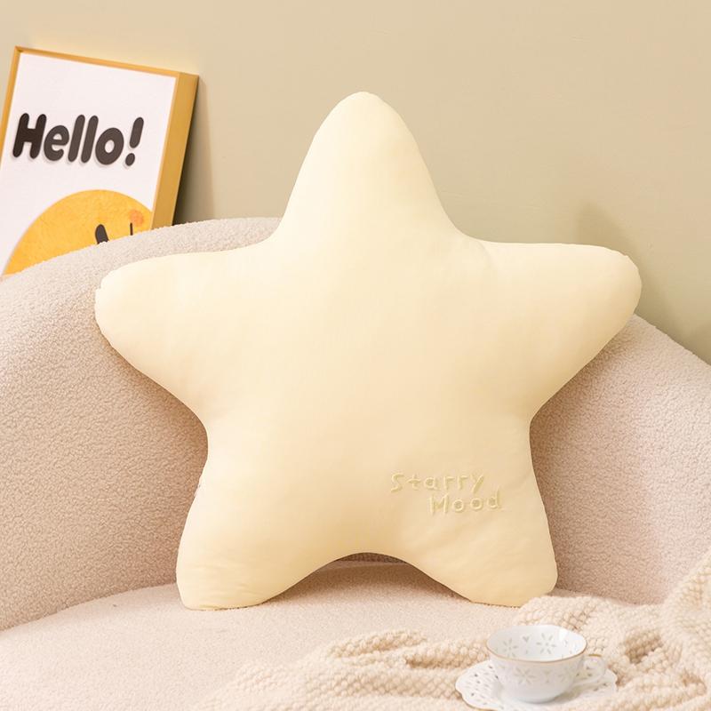 Stuffed Tencel Ice Silk Star Moon Cushions Summer Air-conditioned Room Pillow Soft Colour  Sky Series Throw Pillow Office Waist