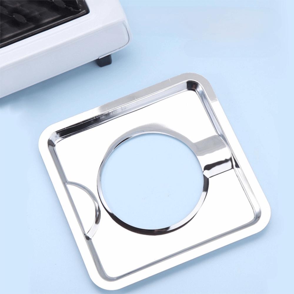 Stain-resistant Square Gas Stove Drip Oil Pan Stainless Steel Gas Range Top Protector  Kitchen