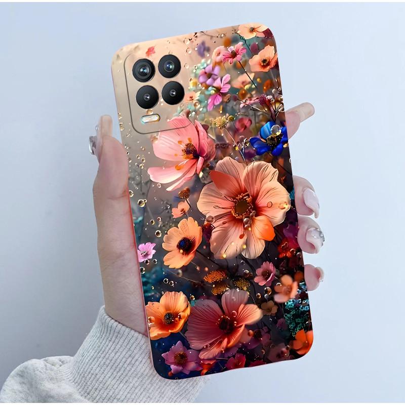 For Realme 8 Pro Case RMX3085 Soft TPU Silicone Cover Cute Cartoon Panda Phone Case For Oppo Realme8 4G 5G RMX3081 RMX3241 Funda