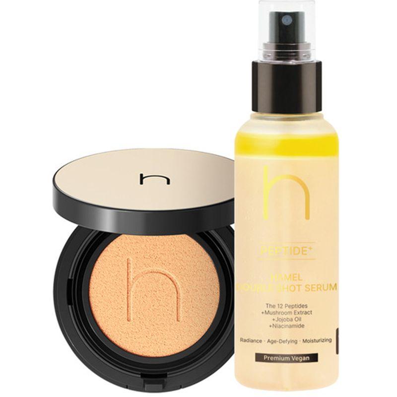 Vegan Aqua Zero Fit Cushion (Main + Refill) + Double Shot Mist Serum Tan No.5 (27N) Main Product