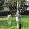 Hanging Plant Cotton Hemp Rope Basket Handmade Macrame Flower Pot Plant Hanger Home Garden Indoor Outdoor Decoration Supplies