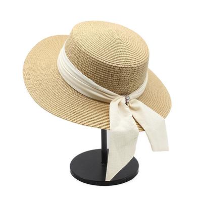 Retro French Hepburn Internet Celebrity Straw Hat Sun Hat Sun Protection Seaside Beach Hat Women'S Summer Big Edge Sun Hat
