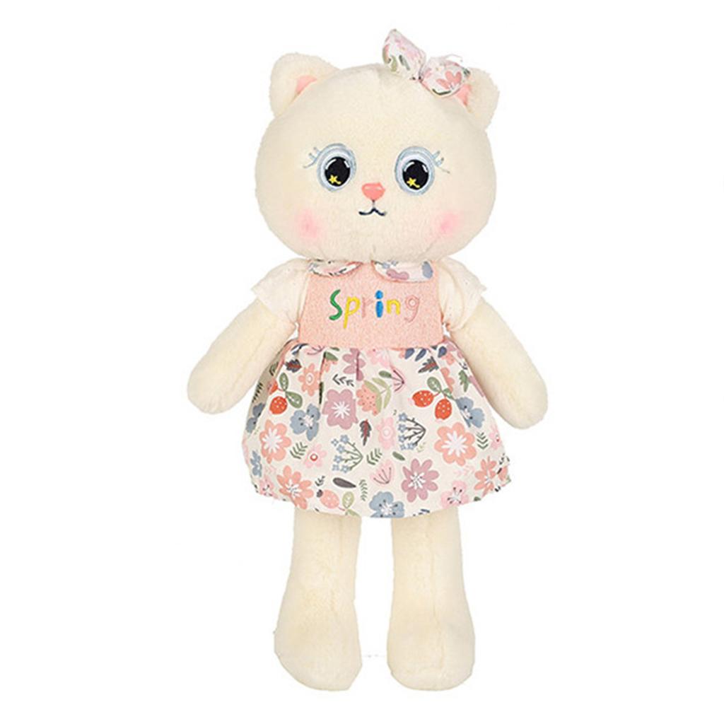 Cute Princess Cat Plush Toy Cartoon Stuffed Animals Throw Pillow For Children